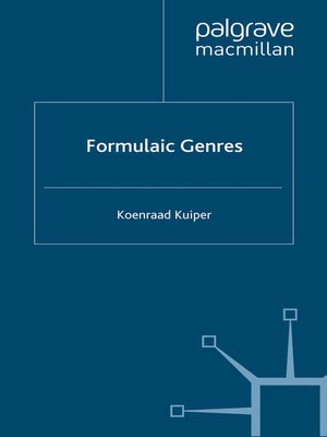 cover image of Formulaic Genres